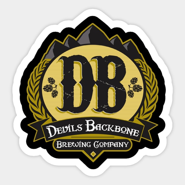 devils backbone Sticker by nitnotnet